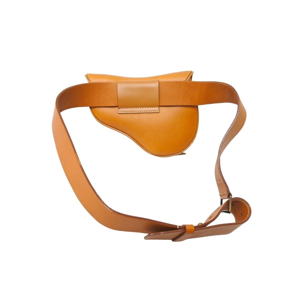 Dior Bag Waist Calfskin Christian Belt Brown Saddle Pouch - Picture 1 of 8